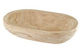 Hand carved tablescape wood bowl - organic