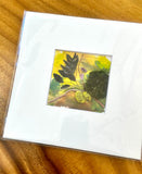 Giclee Print with Mat- Secret Life of Plants 1- 4x4 inches GC002M