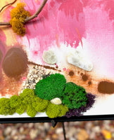 moss, lichen, branches, bioplhilic, canvas