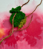 moss, lichen, branches, bioplhilic, canvas
