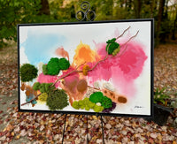 moss, lichen, branches, bioplhilic, canvas