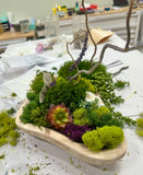 DIY - Moss Tablescape Sanctuary WELLNESS WEDNESDAY STUDIO WORKSHOP