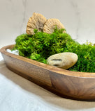 zen, moss, mushrooms, stones, wood, bowl, Living Aura