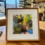 Framed nature-based giclee print in a round-edge wood frame with double mats