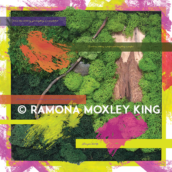 Linen Digital  Print -Nature'sAffirmations - 12 x 12 inches  PR001